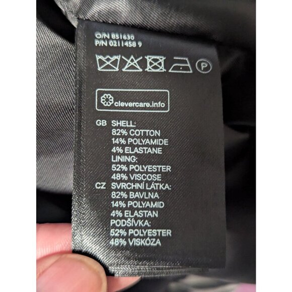 H&M Zebra Print Blazer Women Sz 8 Fitted Lightweight OfficeWear Business Career - Picture 9 of 10